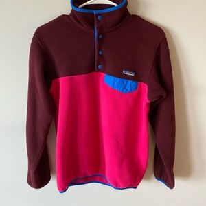 Women’s Patagonia Synchilla Fleece | Pink Maroon & Blue